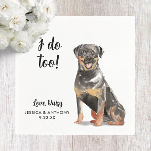 Serviette En Papier Chien Mariage Cocktail serviettes