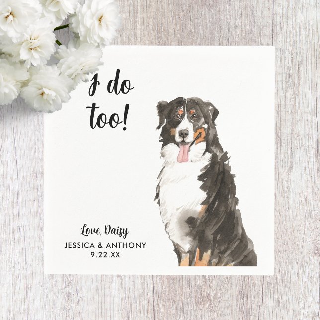 Serviette En Papier Chien Mariage Cocktail serviettes (Créateur téléchargé)