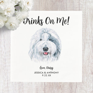 Serviette En Papier Chien Mariage Cocktail serviettes