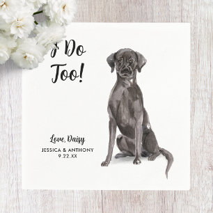 Serviette En Papier Chien Mariage Cocktail serviettes
