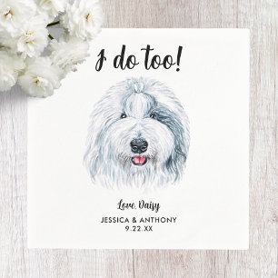 Serviette En Papier Chien Mariage Cocktail serviettes