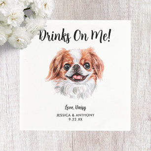 Serviette En Papier Chien Mariage Cocktail serviettes