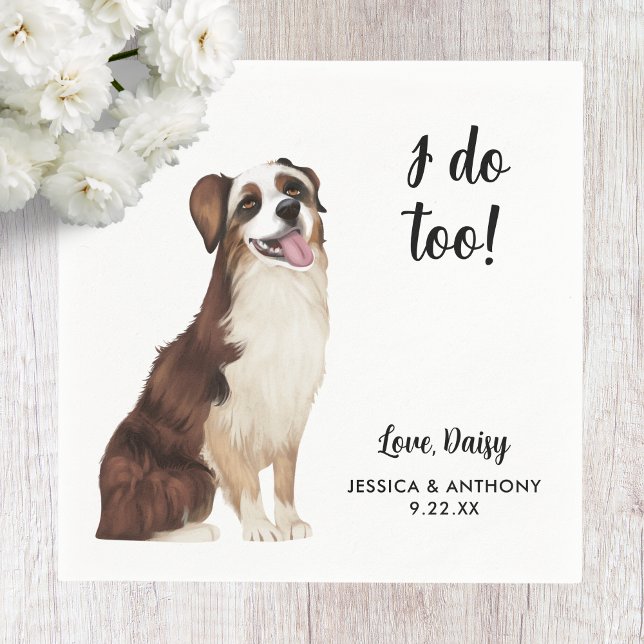 Serviette En Papier Chien Mariage Cocktail serviettes (Créateur téléchargé)