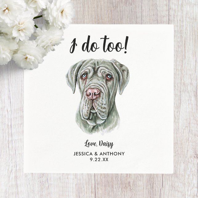 Serviette En Papier Chien Mariage Cocktail serviettes (Créateur téléchargé)
