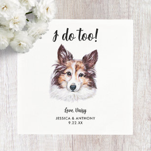 Serviette En Papier Chien Mariage Cocktail serviettes