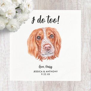 Serviette En Papier Chien Mariage Cocktail serviettes