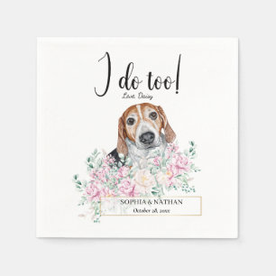 Serviette En Papier Chien Mariage estonien Hound Cocktail Serviettes