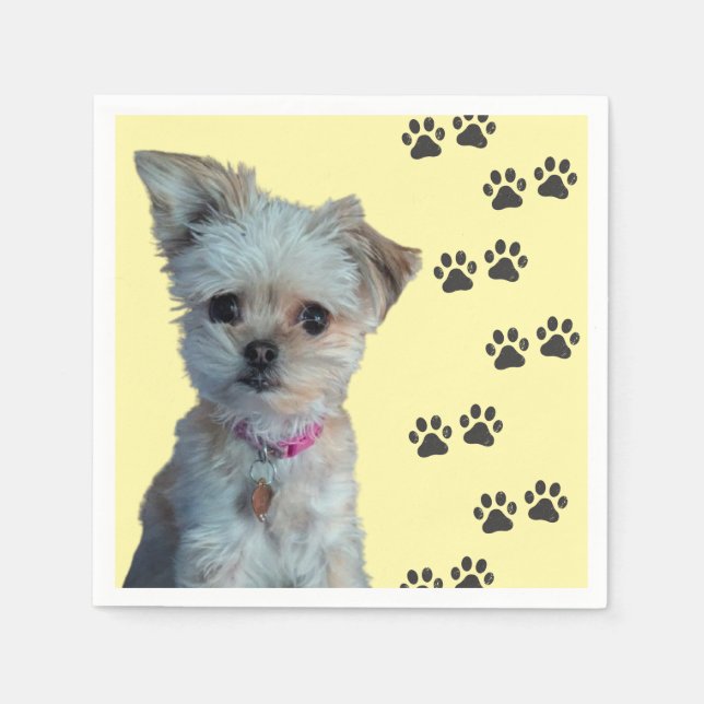 Serviette En Papier Chien napkin (Devant)