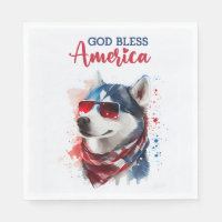 Chien Patriotique-Husky