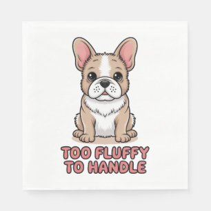 Serviette En Papier Chien-taureau français trop souple pour manipuler