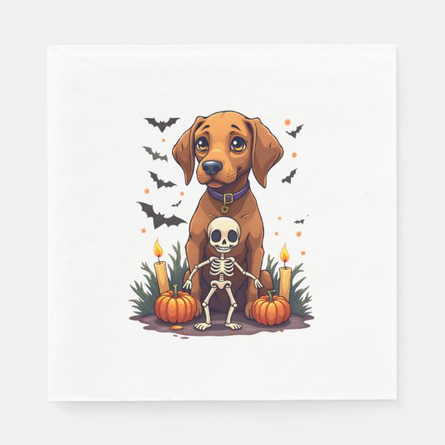 Serviette En Papier Chien Vizsla Voodoo (Devant)