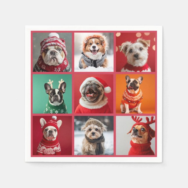 Serviette En Papier Chiens dans les serviettes de pull (Devant)