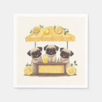 Chiens de carlin Stand de Lemonade