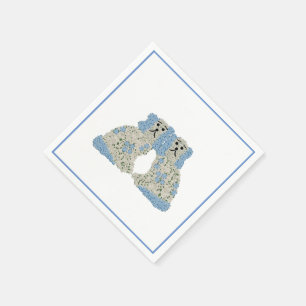 Serviette En Papier Chiens du Staffordshire Ginger Jars Magnolia