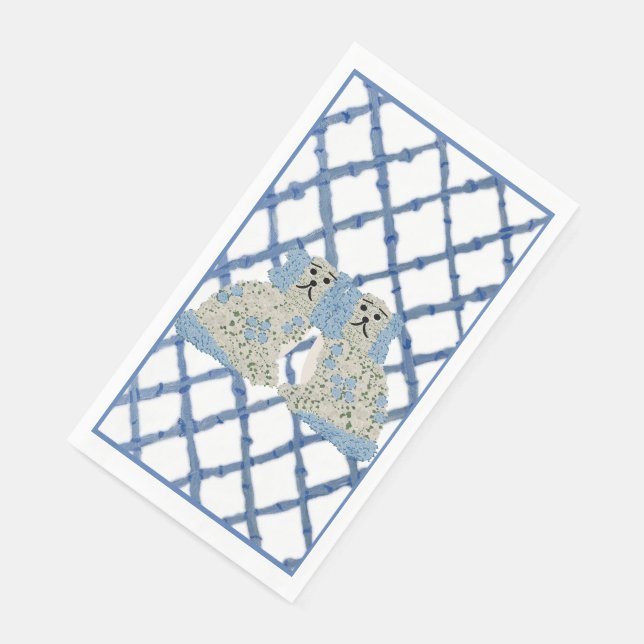 Serviette En Papier Chiens du Staffordshire Ginger Jars Magnolia (Coin)