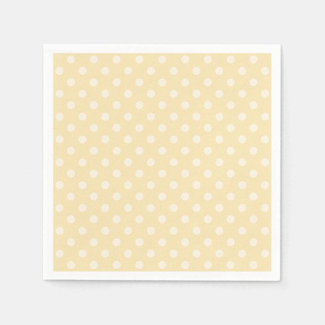 Serviette En Papier chiffon citron pois jaune serviettes personnalisée (Devant)