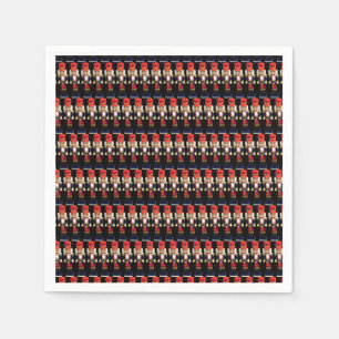 Serviette En Papier Chiffres en bois traditionnels de casse-noix