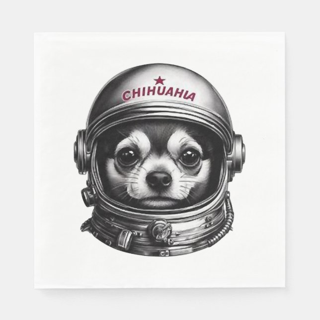 Serviette En Papier Chihuahua (Devant)