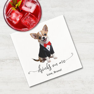 Serviette En Papier Chihuahua Boissons De Chiot Sur Moi Mariage