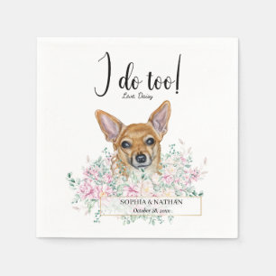 Serviette En Papier Chihuahua Chien Mariage Cocktail Serviettes