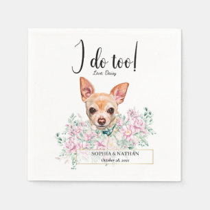 Serviette En Papier Chihuahua Chien Mariage Cocktail Serviettes