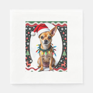 Serviette En Papier Chihuahua Noël Santa Sweatshirt Horrible Chien Amo