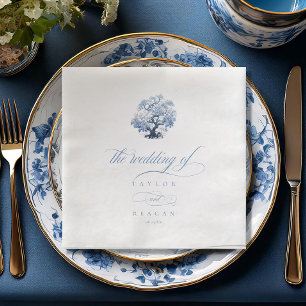 Serviette En Papier Chinoiserie Arbre en fleurs Motif ID1094