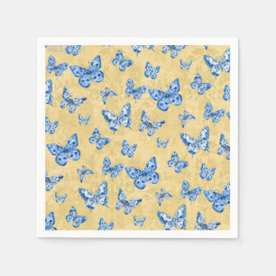 Serviette En Papier Chinoiserie Bleu Bleu Bleu Bleu Bleu Bleu Bleu Ble