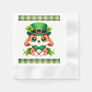 Serviette En Papier Chiot de la Saint-Patricks