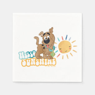 Serviette En Papier Chiot Scooby-Doo "Bonjour soleil"