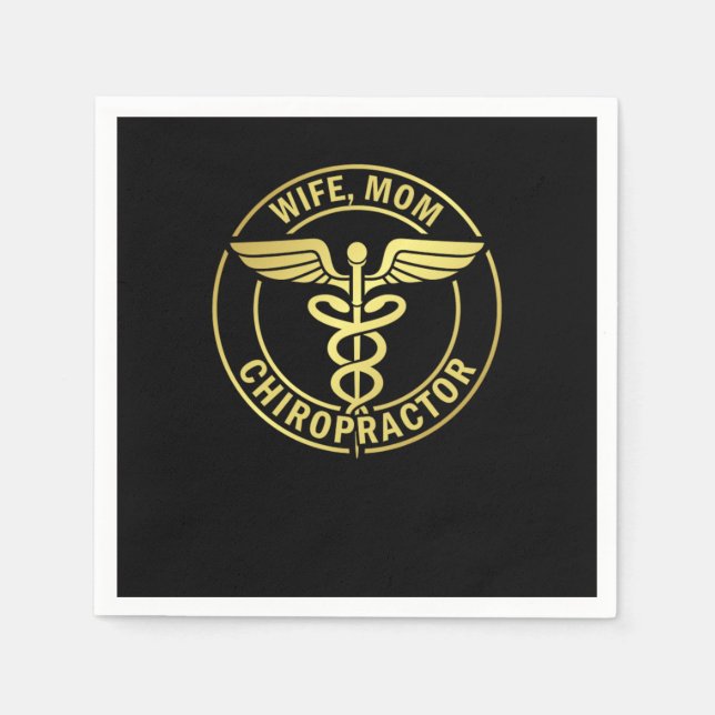 Serviette En Papier Chiropractic Spine Doctor Physical Traitement veni (Devant)