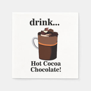 Serviette En Papier Chocolat au cacao chaud
