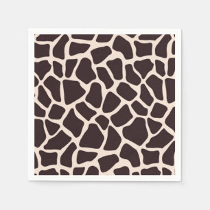 Serviette En Papier Chocolat et Giraffe de Tan