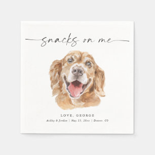 Serviette En Papier CHOISISSEZ VOTRE CHIEN Mariage de chien personnali