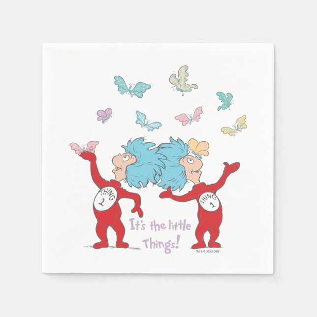 Serviette En Papier Chose Une Chose Deux C'est Les Petites Choses ! (Devant)
