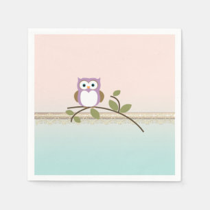Serviette En Papier Chouette adorable et mignonne