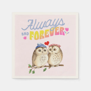 Serviette En Papier Chouettes toujours et toujours mignonnes en amour