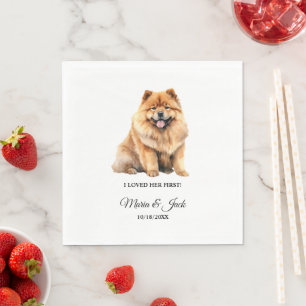 Serviette En Papier Chow Chien J'Aimais Son Premier Mariage