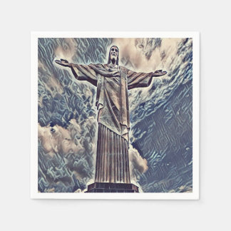 Serviette En Papier Christ la statue du Rédempteur