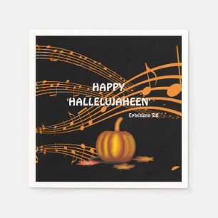 Serviette En Papier Christian Halloween HALLELUJAHEEN   Papier citroui