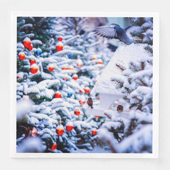 Serviette En Papier Christmas Idyll mignon (Devant)