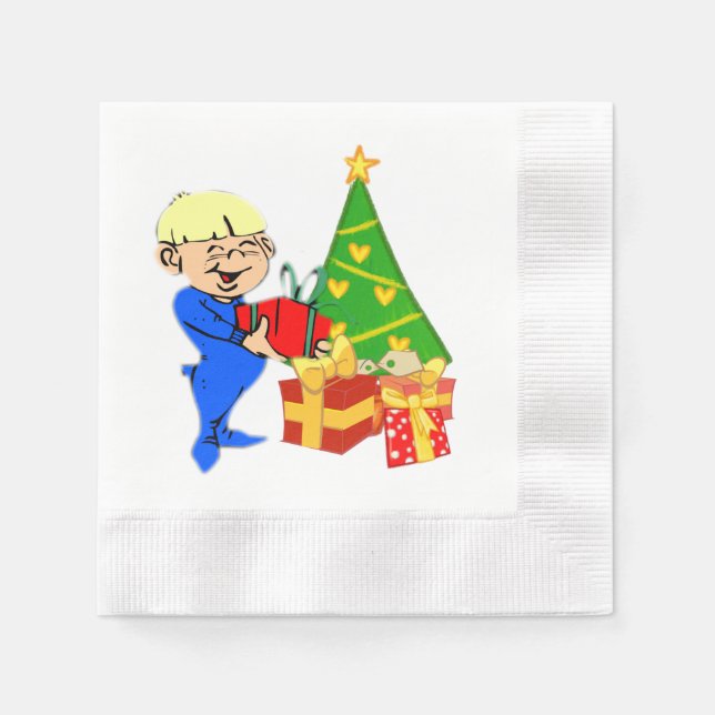 Serviette En Papier Christmas Kid (Devant)