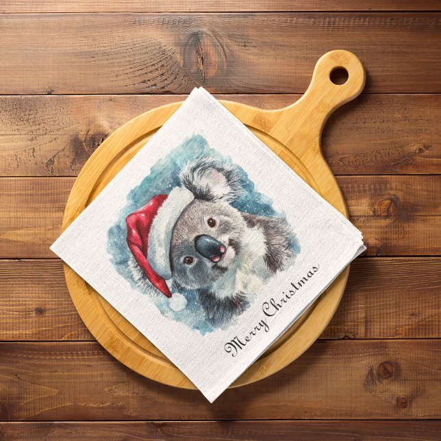 Serviette En Papier Christmas Koala, personnalisable (Créateur téléchargé)