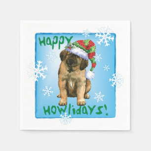 Serviette En Papier Christmas Leonberger
