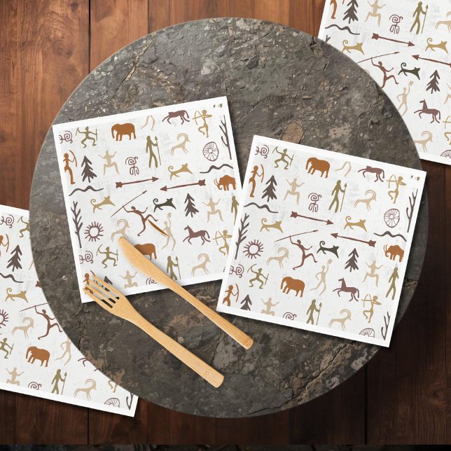 Serviette En Papier Chroniques Caveman (Créateur téléchargé)