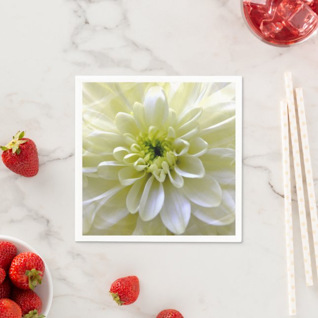 SERVIETTE EN PAPIER CHRYSANTHEMUMS (En situation)