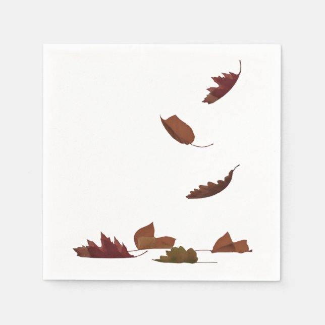 Serviette En Papier Chute des Feuilles (Devant)