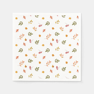 Serviette En Papier Chute des feuilles d'automne
