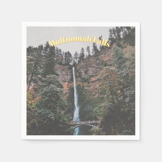 Serviette En Papier Chutes de Multnomah (Devant)
