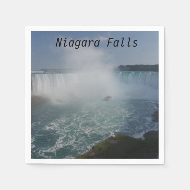 Serviette En Papier Chutes du Fer à Cheval à Niagara (Devant)